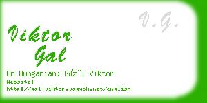 viktor gal business card